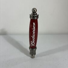Vintage Red Budweiser Beer Tap Handle The Great American Lager 7” picture