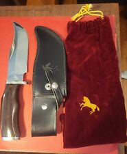 Vintage Colt Sheffield England Knife, Sheath and Felt Pouch  1970's picture