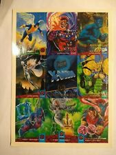 1994 Fleer Ultra Uncut X-Men 9 Card Promo Sheet Marvel SEE DESCRIPTION PREMIUM picture
