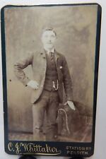 1880s CDV Photo distinguished man By T Irving Cockermouth  picture