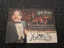 Harry Potter Prisoner Azkaban Choir Conductor Warwick Davis Auto Autograph Card picture