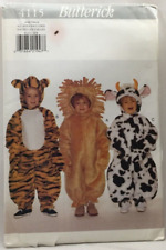 1997 Butterick Sewing Pattern 4115 Toddler Costume Lion Tiger Cow Size 1-4 3918 picture