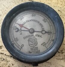 Antique Steam Altitude Pressure Gauge McDonald Morrison M.F.G. Co Steampunk 6