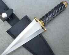 Black Spiral Athame, Large Altar Dagger, Occult Knives, Gothic Ritual Knife picture