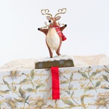2008 Hallmark Spirit Reindeer Stocking Holder Christmas Deer Cottagecore picture