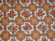 Vtg 50s MCM Small Heritage Floral Penn Dutch Hex Sew Quilt Fabric 36x34 #493A picture
