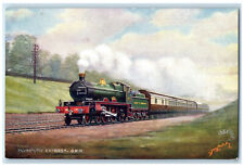c1910 Cornish Rivieria Express Plymouth Express GWR Oilette Tuck Art Postcard picture