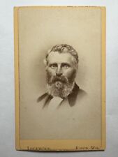 Antique CDV Photo - 1860s Striking Bearded Man picture