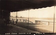 LP08 Hudson Ohio Lake Forest Country Club RPPC Postcard picture