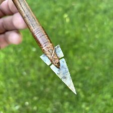 Native American Atlatl Spear Point Side Notch Knife Skinner Knives Knapping picture