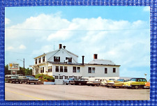 Vtg c1950s Sunny Villa Restaurant Street View Old 50's Cars Ossipee NH Postcard picture