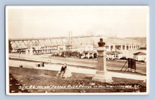 RPPC 1930'S. FRASER RIVER BRIDGE AT NEW WESTMINSTER, BC. POSTCARD. HH18 picture