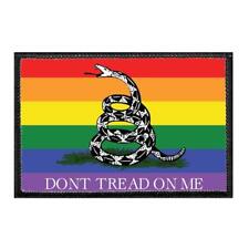 Don't Tread On Me - Pride Flag Morale Patch  | 2x3 in | by Pull Patch picture