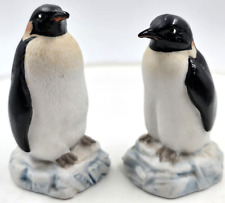 Napcoware Vintage Set of 2 Penguins Ceramic Figurines 2.75