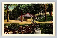 Marion, IN-Indiana, Scenic View In Matter's Park c1945 Souvenir Vintage Postcard picture