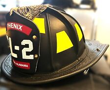 Phenix leather firefighter helmet.  Brand new, never worn.   picture