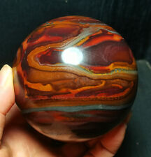 RARE 935G Natural Iron Tiger Eye Flower Agate Sphere Ball /Energy stone  WD1182 picture