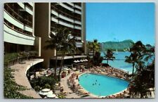 Hawaii  Sheraton Waikiki Hotel  1980  Postcard picture
