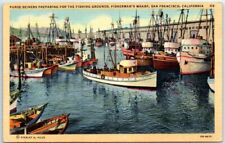 Purse-Seiners Preparing For The Fishing Grounds, Fisherman's Wharf - California picture