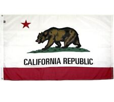 6 X 10 Feet FlagSource California Nylon State Flag, Made in the USA Grizzly Bear picture