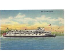 Postcard - Steamer Delta Queen Greene Line - Cincinnati Ohio OH - c1952 Linen picture