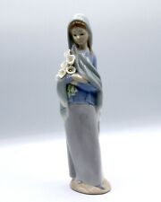 LLADRO Porcelain Figurine #4650 GIRL WITH CALLA LILIES Vintage Original Box picture