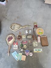 tons of small vintage & antique items junk drawer lot picture