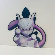 Pokemon Mewtwo Armored Mewtwo 3D Lenticular Motion Sticker Car Decal Peeker picture