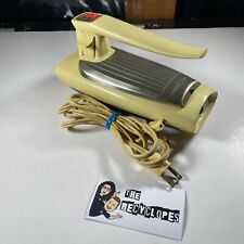 Vintage GE Hand Mixer MCM General Electric Yellow Original Cord 10M47 ~ Works picture
