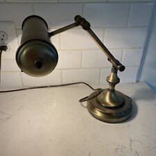 Vintage Brass Lamp Desk Piano Banker Lawyer Table Lamp Adjustable Portable picture