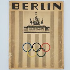 WW2 era German Berlin Olympics photo book guide Hoffmann English Original 1936 picture
