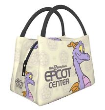 EPCOT Retro Insulated Lunch Bag Smiling Figment Beige Disney Imagination NWOT picture