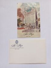 The Plaza Hotel 5th Avenue & Central Park New York Letterhead, Envelope & Card picture