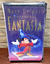 Vtg 1991 Walt Disney Masterpiece FANTASIA VHS #1132 Black Clamshell SEALED RARE picture