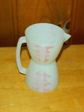 Vintage Tupperware Measuring Cup Two-Sided Double Wet Dry 8 Oz 1 Cup Handle picture