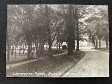 Austin Minnesota MN Lafayette Park Antique RPPC Real Photo Postcard picture