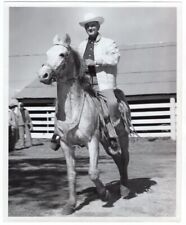 1959 Senator Lyndon Johnson on Tennessee Walker Horse at Johnson City TX Photo picture