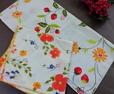 2 Vera Neuman Vintage colorful summer  Doilies with floral and fruit pattern picture