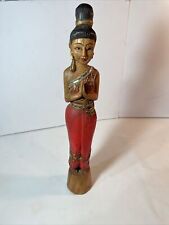 Thai Doll Welcome Statue Sawasdee Lady Figure 20 1/2” picture