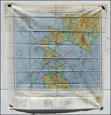AAF Cloth Chart Silk Map Hakodate Nemuro Double Sided 1944 Eastern Asia picture