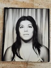 VINTAGE 70s PHOTO BOOTH PICTURE OF PRETTY YOUNG LATINA CHICANA CHOLA WOMAN GIRL picture