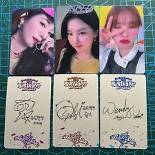 Red Velvet Irene photocard Seulgi photocard Wendy Birthday SMTOWN&STORE fan made picture