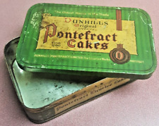 ANTIQUE Dunhills Original - Pontefract Cakes Licorice Confection Collectible Tin picture
