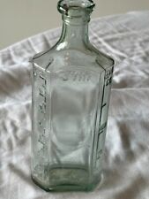 Vintage Clear Medicine Bottle 3VIII  7” Tall Graduated Bottle 7oz. picture
