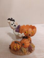 Frightening Friends Collection Ghost Candleholder Artisan Flair Porcelain 4” picture