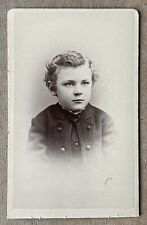Antique Victorian CDV Photo Cute Little Boy San Francisco, California picture