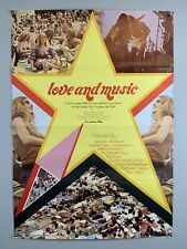 Pink Floyd T-Rex Poster Original Constantin Film Love and Music Germany 1971 picture