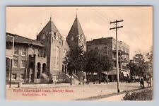 Bradenton FL-Florida, Baptist Church and Gates, Murphy Block Vintage Postcard picture