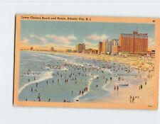 Postcard Lower Chelsea Beach and Hotels, Atlantic City, New Jersey picture
