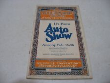 Rare 1926 Seeing Louisville KY This Week Visitors Guide & Map Auto Show picture